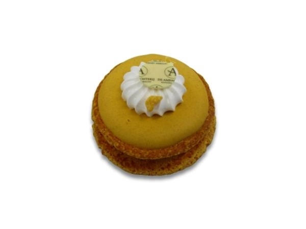 Macaron gebakje (Passie kokos)