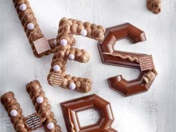 Chocolade gietletter melk S